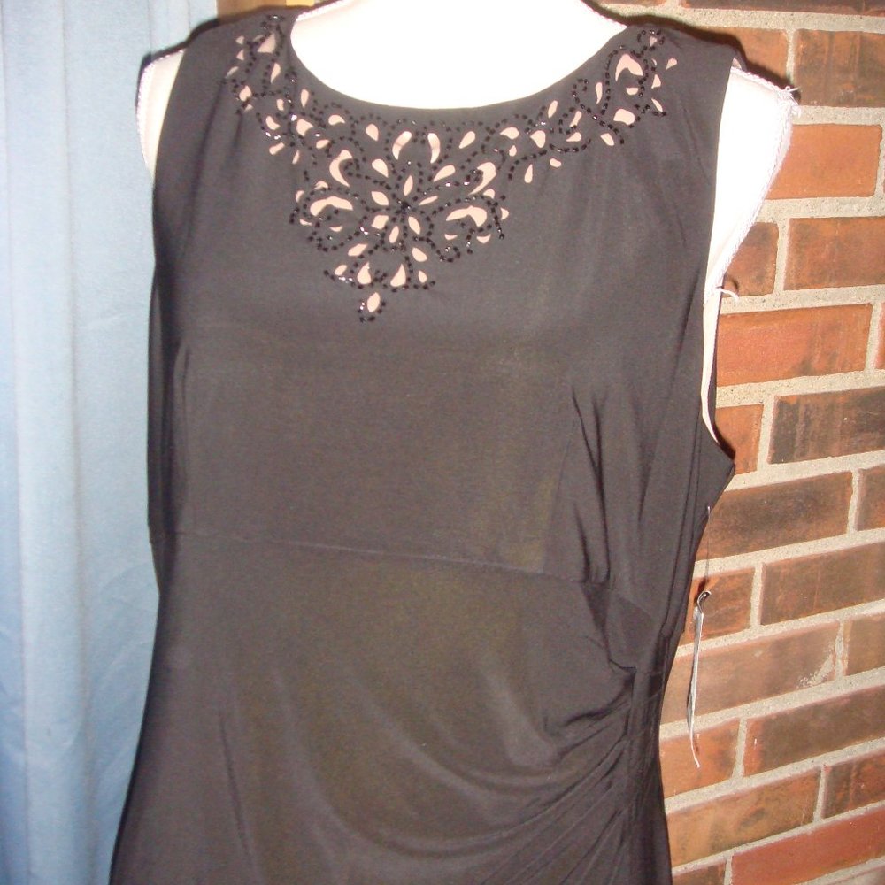 Jessica Howard Black Little Laser Cut Dress 14